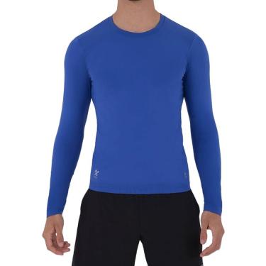 Imagem de Camiseta Masculina Lupo Protection ML Azul Anil - 70632-Masculino