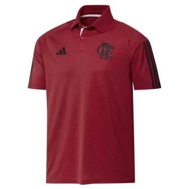 Imagem de Camisa Polo Adidas Casual Flamengo - Vermpto - M-Masculino