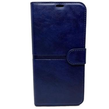 Imagem de Capa de Celular Carteira Para Samsung Galaxy Note 8 SM-N950F Tela 6.3¨ (Azul Marinho New H'Maston)