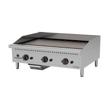 Imagem de Chapa Bifeteira Profissional Industrial Para Lanchonetes Inox a Gás 90cm Pro-90ch - Progás P44604