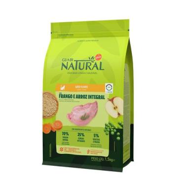 Imagem de Guabi Natural Gato Filhote Frango E Arroz 1,5Kg
