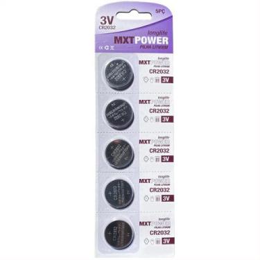 Imagem de Cartela Com 05 Bateria Litio 3v Para Afinador Relógio Cr2032 - MXT