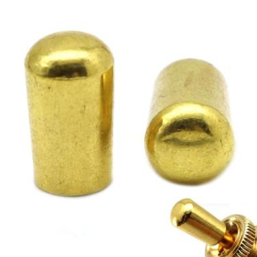 Imagem de Conjunto universal de botões de interruptor de guitarra - botão de interruptor de captador de ponta de metal para Epiphone Les Paul, serve para interruptores de 3,5 mm e 4 mm (ouro, 1 peça - 3,5 mm e