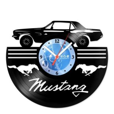 Imagem de Relógio De Parede Disco Vinil Carros - Ford Mustang - VCA-040 - Modern