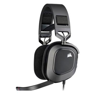 Imagem de Headset Gamer Corsair HS80 RGB Wireless Branco/Preto, preto