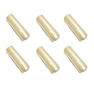 Imagem de 6 Rolos Bobina Plastico De Filme Pvc 38cm X 300 Metros - Guarufilme
