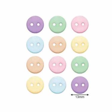 Imagem de Kit Botões Rendondos Candy Collor 13mm - We  Care About, Sortidos
