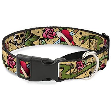 Imagem de Buckle-Down Coleira para cães Live Hard Die Young Tan Martingale, 3,8 cm x 45,7 cm - 81,2 cm/Grande