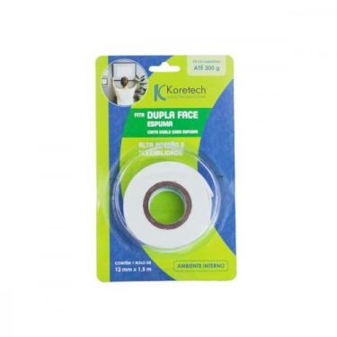 Imagem de Fita Dupla Face Koretech Espuma 12 X 1,5M Pa.42.01.4.0003