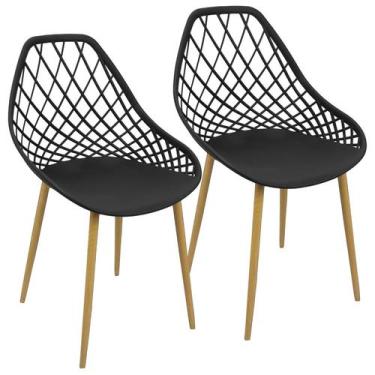 Imagem de Kit 2 Cadeiras Cleo Cloe Clarice Web Jardim Assento Polipropileno - Li