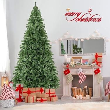 Imagem de Árvore De Natal 1,80cm Pinheiro Luxo 750 Galhos Cheia Resistente Pinheiro De Natal Tradicional Verde Premium