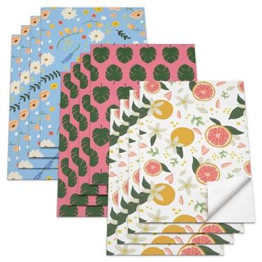 Imagem de American Greetings Folhas de papel de embrulho com linhas de grade, projetadas por Bloomwolf Studio (12 folhas, 76 x 50 cm)