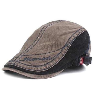 Imagem de Boina Estilosa Masculina romana Ajustável Outono Inverno Xthree, Marro