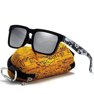 Imagem de Óculos de Sol Masculino Kdeam Estilo Surf Quadrado Hastes Estampadas P