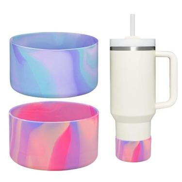 Imagem de Bota Protetora de Silicone para Garrafa Stanley Quencher 1.2L e IceFlo