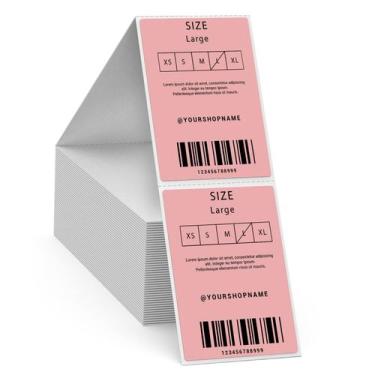 Imagem de Etiquetas Térmicas FINDAT Pink 5x7,6cm - À Prova D'Água - Pacote com 5