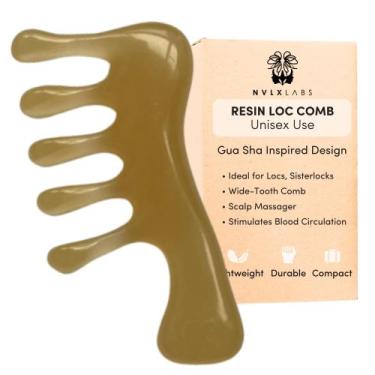 Imagem de Pente de Cabelo NVLX LABS Loc Comb - Massageador de Couro Cabeludo com