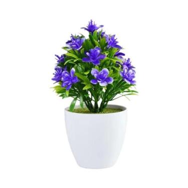 Imagem de Mini Bonsai Artificial em Vaso - Decoração para Escritório e Casa, A04