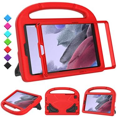 Imagem de TOEVEK Capa infantil para tablet Samsung Galaxy Tab A7 Lite de 8,7 polegadas, protetor de tela integrado, capa protetora com alça à prova de choque para Samsung Galaxy Tab A7 8,7 polegadas 2021