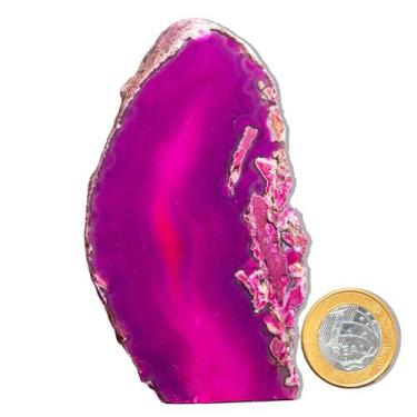 Imagem de 01 Geodo de Ágata Rosa  300 a 350g 7 a 12cm Classe B - Varejo