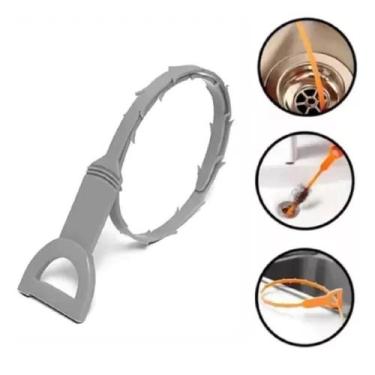 Imagem de Desentupidor Coletor De Cabelos Para Pia Ralo Lavabo Plástico - Fratel