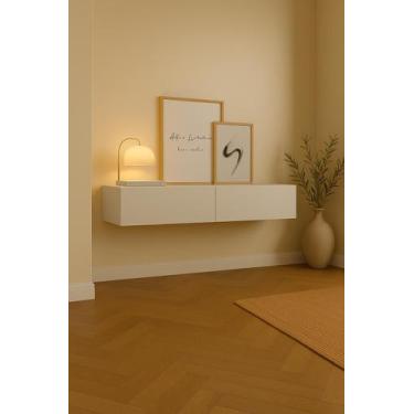 Imagem de Aparador Bancada 110cm Suspenso 2Gv Em MDF Estilo Clássico - LCN Movei