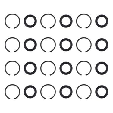 Imagem de 12 conjuntos de clipes de anel de retenção de impacto de 1,27 cm, anéis de fricção de impacto com peças de reposição duráveis para chave elétrica e pneumática