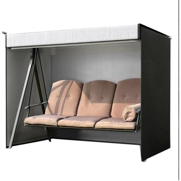 Imagem de Capa De Balanço De Jardim Capa De Rede Impermeável De 3 Lugares Com Zíperes, Capa De Cadeira De Balanço De Pátio Oxford 420d, Protetor De Proteção Contra Chuv, 210D-Oxford-cloth