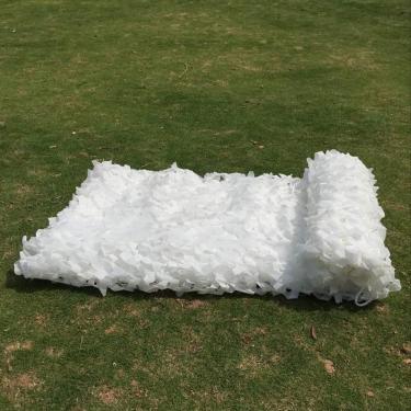 Imagem de Rede De Camuflagem Da Floresta, Rede De Proteção Solar Ao Ar Livre, Para Caça Tenda Militar Do Exército Decoração De Jardim Toldos De Cobertura De Carro Pátio, White, 4 * 5M