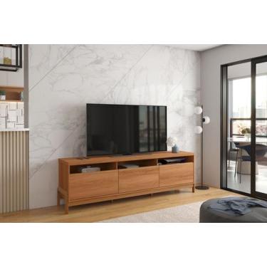 Imagem de Rack Bancada Com Pés Madeira Tv Sala de estar Elegance 2,13 Lukaliam, 