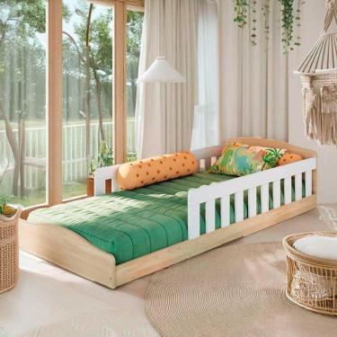 Imagem de Cama Solteiro Com Colchão Castor Montessoriana Infantil Shop JM