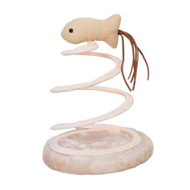 Imagem de Generic Brinquedo interativo para gatos, brinquedo espiral para animais de estimação, suprimentos para animais de estimação com mola espiral, de pelúcia, Rato