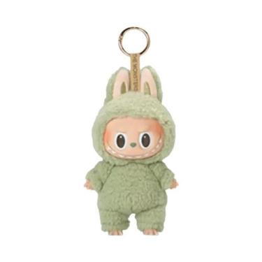 Imagem de Labubu Batimento Cardíaco Macaron Esmalte Rosto Moderno Pelúcia Modelo