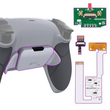 Imagem de eXtremeRate Kit De Remapeamento Programável Classic Gray Rubberized Grip Rise V3 Para Controle Ps5 Bdm-030 040 050, Placa Atualização, Botões Da Capa Traseira New Hope Redesenhados - Não