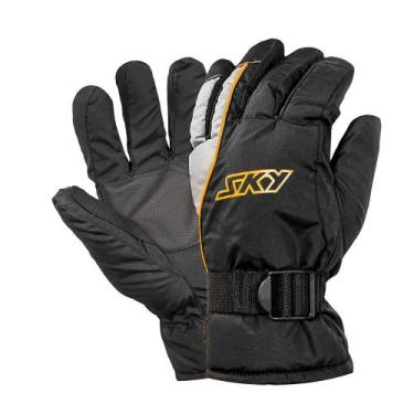 Imagem de Luva Impermeavel Sky Winter Preta C/ Amarelo - MOTOSKY, P, Preto, Amar