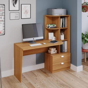 Imagem de Escrivaninha com Estante Elisa Marrom