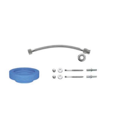 Imagem de Kit De Instalação Para Bacia Com Caixa Com Fixação Vertical Deca Cromado 1200.C.Kit.Pcd