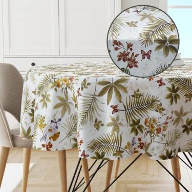 Imagem de Toalha Mesa Plástica Térmica Summer 4 Lugares Redonda 1,38 - IDEALIZA