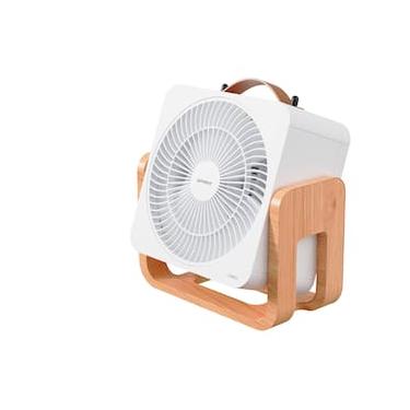 Imagem de Circulador de Ar Spirit Cubics 20cm com 3 Velocidades e Múltiplas Inclinações – Branco/Caramelo