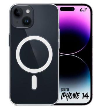 Imagem de Capa Anti Queda Mag-Safe Com Indução Para iPhone 14, Plus, Pro e Max (