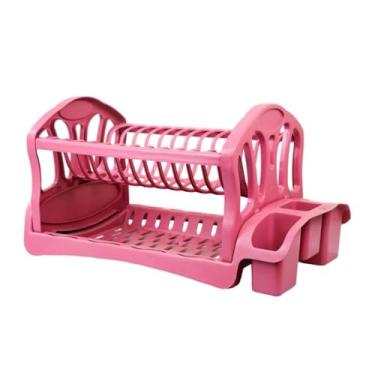 Imagem de Escorredor De Louça E Organizador De Pia(ROSA)