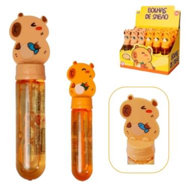 Imagem de Bolhas de Sabão Infantil, Display com 24 Unidades, Temas Variados - Princesas, Dinossauro, Pato, Astronauta, Baby Shark, Sereias, Brinquedo para Festa (CAPIVARA)