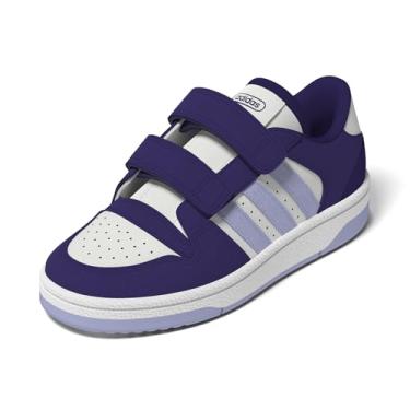 Imagem de adidas Tênis infantil unissex de renda elástica Break Start, Team Collegiate Roxo/Violeta/Branco, 12 Little Kid