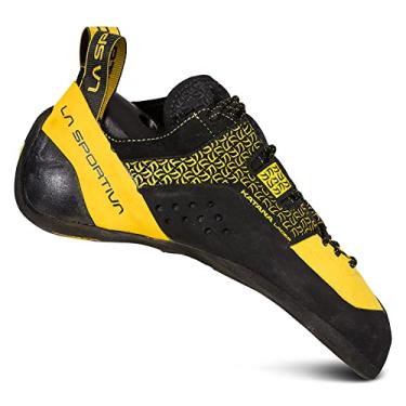 Imagem de La Sportiva Tênis masculino Katana de renda para escalada, Amarelo/preto, 8.5-9