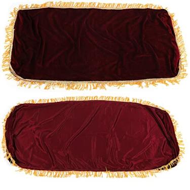 Imagem de Mingzhe Pleuche Soft Durável Durável Piano Teclado de Teclado a Poeira Decorada Decorada Com Ferrilhas para 61/88 Cores Violetas da Borgonha de 61/88 (61key)