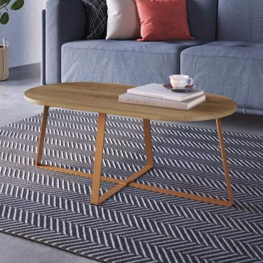 Imagem de Mesa de Centro com pés metálicos 90x45cm Complementos Artesano, Hanove