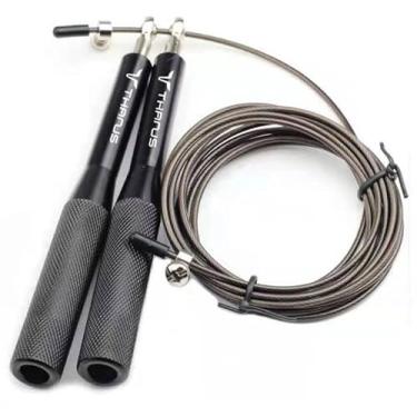 Imagem de Corda Speed Rope Metal Treino Double Under 3 Mts academia treino agilidade 2 Rolamentos