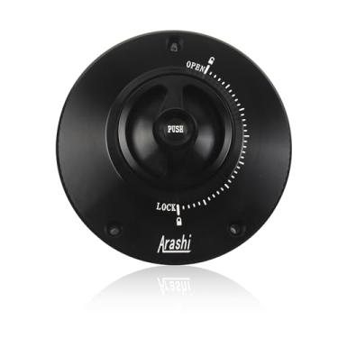 Imagem de Capa Arashi CNC sem chave para tanque de combustível para Honda CBR1100 todos os anos, CBR600RR, CBR900RR, CBR929RR, CBR954RR, CBR400RR todos os anos, acessórios de motocicleta CBR300R preto