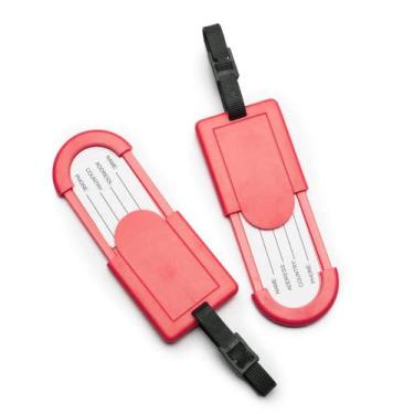 Imagem de Etiqueta Retratil para Bagagem Vermelho - Bagaggio, U