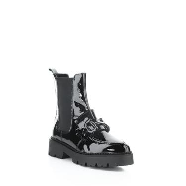 Imagem de Bos. & Co. Bota de couro envernizado com zíper lateral - Bruma, Preto, 9-9.5